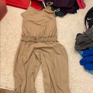 Tan jumpsuit